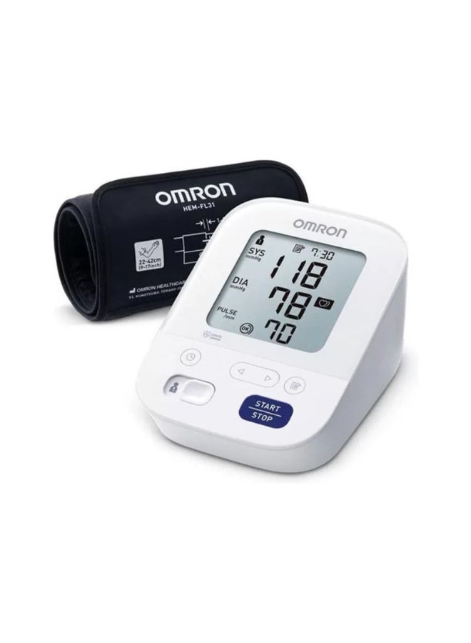 أومرون جهاز قياس ضغط الدم أومرون M3 كومفورت - سوار Intelli Wrap (22-42 سم)، جهاز قياس ضغط الدم الرقمي الأوتوماتيكي المعتمد سريريًا مع خاصية الكشف عن عدم انتظام ضربات القلب ومؤشر ارتفاع ضغط الدم - Image 3